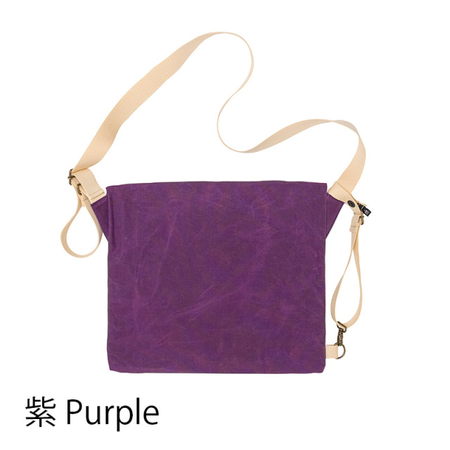 【MAIDOサコッシュ】ショルダーバッグ パラフィンコットン素材 アジャスター付き 日本製 No.5140