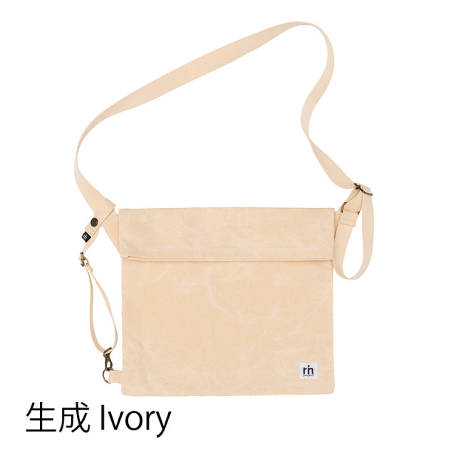 【MAIDOサコッシュ】ショルダーバッグ パラフィンコットン素材 アジャスター付き 日本製 No.5140