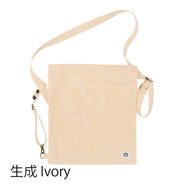 【MAIDOサコッシュ】ショルダーバッグ パラフィンコットン素材 アジャスター付き 日本製 No.5140