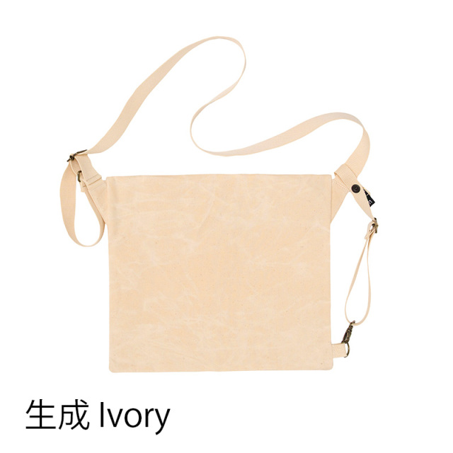 MAIDOサコッシュ】ショルダーバッグ パラフィンコットン素材