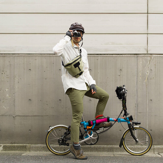 【ロールアウトバッグ】容量可変 ボディバッグ ハンドルバッグ ロード クロスバイク ミニベロ  No.5147