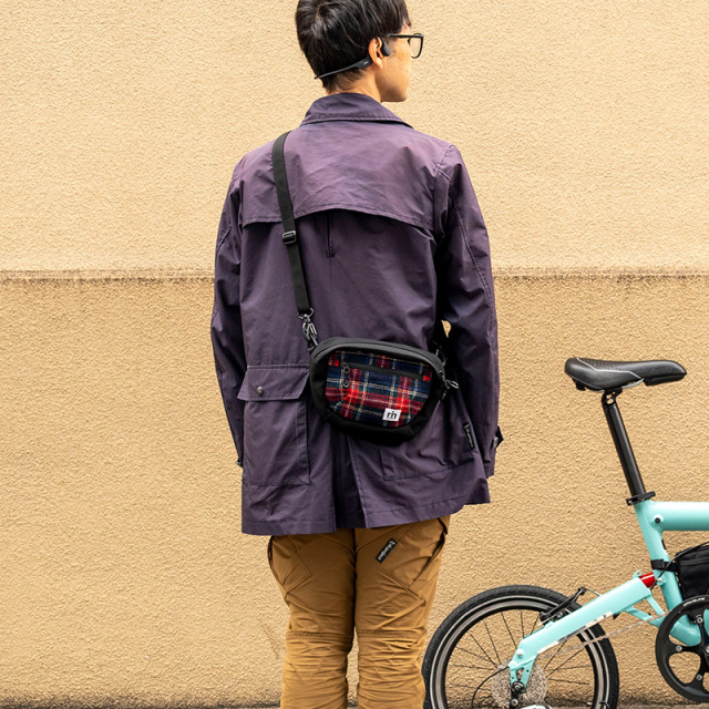 【2WAYハンドルバッグ ツイード】ショルダー＆ハンドルバッグ ロード クロスバイク ミニベロ No.5158 日本製