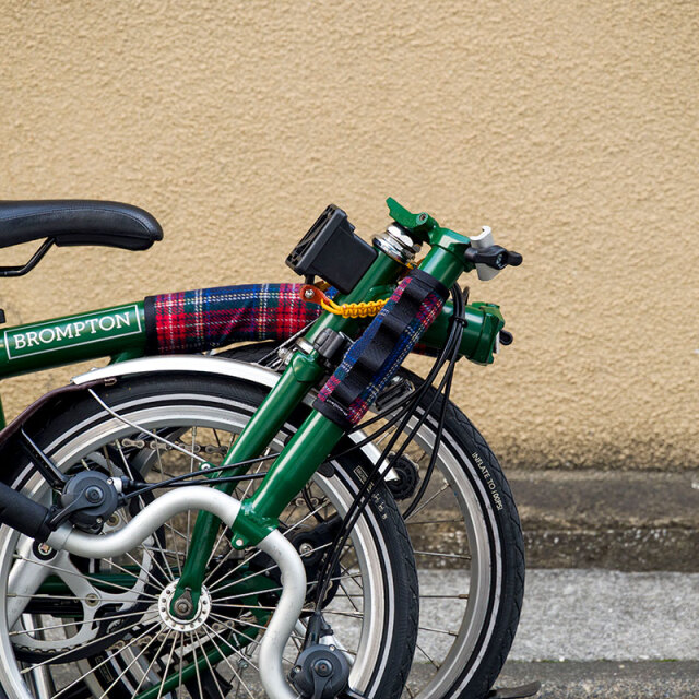 【BPステムパッドツイード】ブロンプトン用 ステムカバー 転倒からフレームを保護  日本製 No.5162【ネコポス対応】