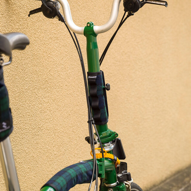 【BPステムパッドツイード】ブロンプトン用 ステムカバー 転倒からフレームを保護  日本製 No.5162【ネコポス対応】