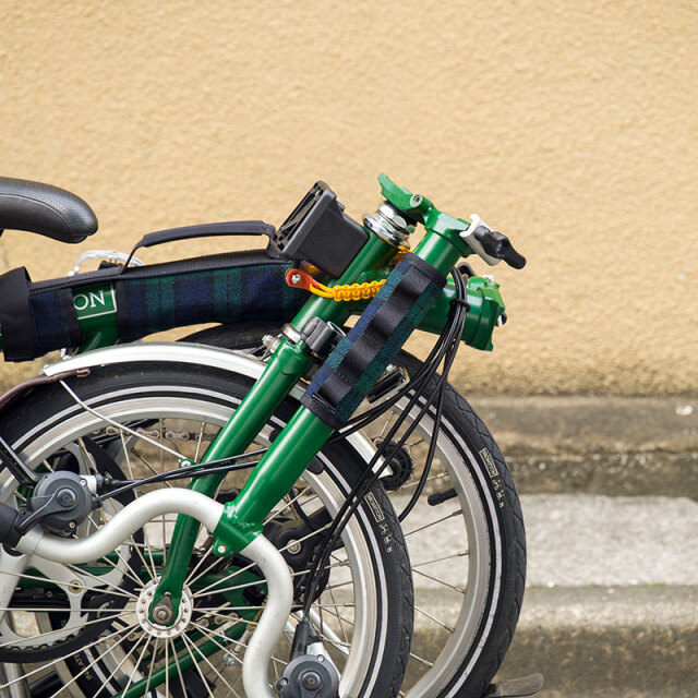 【BPステムパッドツイード】ブロンプトン用 ステムカバー 転倒からフレームを保護  日本製 No.5162【ネコポス対応】