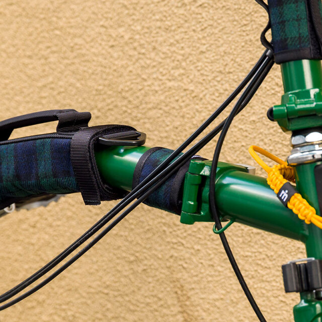 【ショートフレームパッド ツイード】トップチューブカバー 傷付き防止 ドレスアップ 日本製 No.5163【ネコポス可】