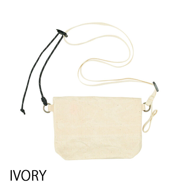 【VELO BAG COUNTRY】サコッシュ ショルダーバッグ パラフィンコットン 栃木レザー 日本製 No.5167