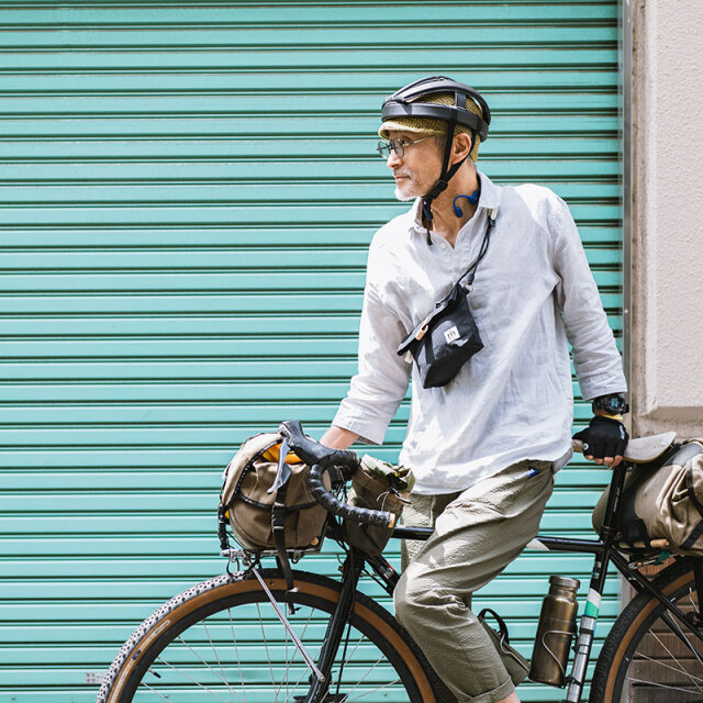 【VELO BAG COUNTRY】サコッシュ ショルダーバッグ パラフィンコットン 栃木レザー 日本製 No.5167