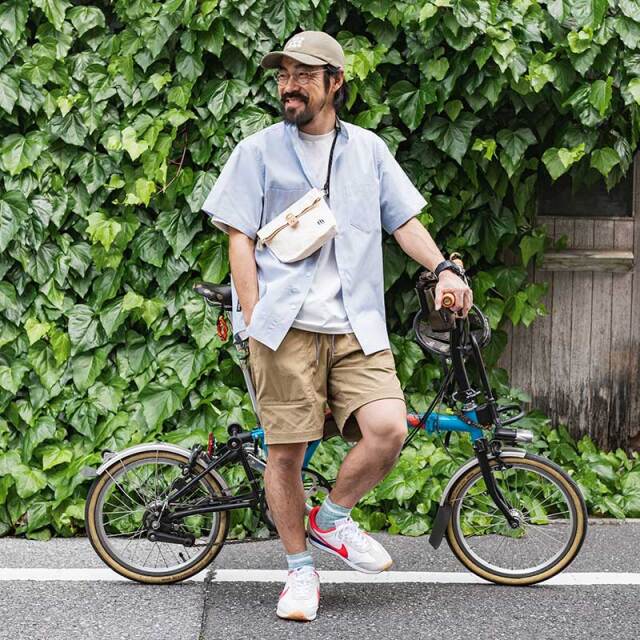 【VELO BAG COUNTRY】サコッシュ ショルダーバッグ パラフィンコットン 栃木レザー 日本製 No.5167