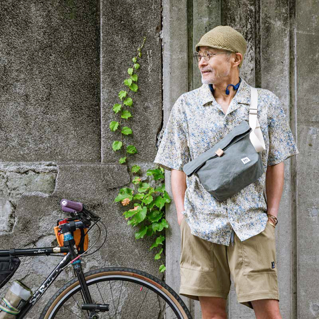 【VELO BAG MESSENGER】ショルダー メッセンジャー バッグ パラフィンコットン 栃木レザー 日本製 No.5168