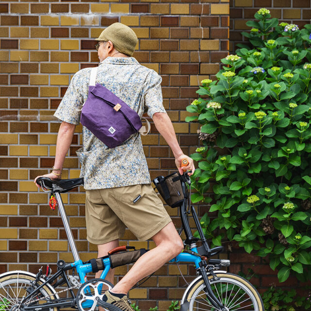 【VELO BAG MESSENGER】ショルダー メッセンジャー バッグ パラフィンコットン 栃木レザー 日本製 No.5168