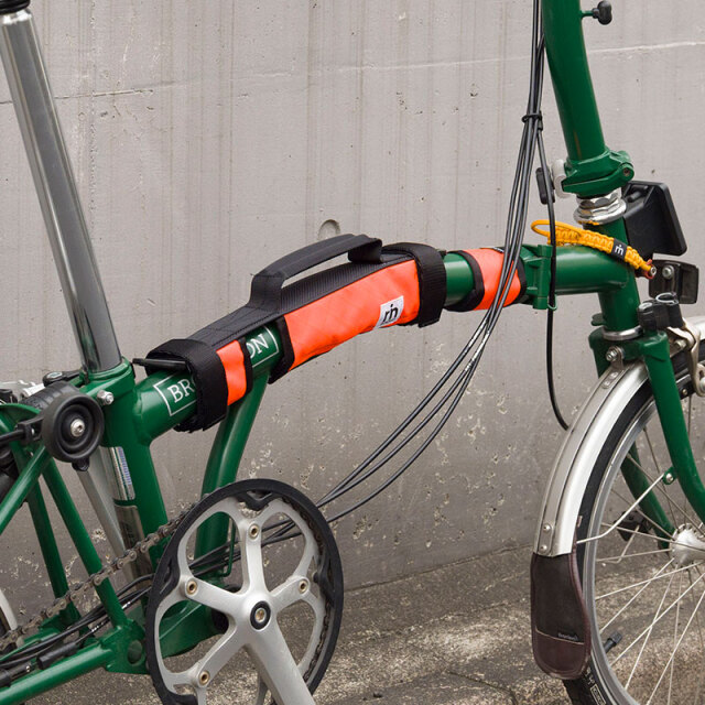 【BPキャリーハンドル】ECOPAK ブロンプトン用 持ち手 トップチューブカバー ショルダーベルト付 傷付き防止  日本製 No.5171