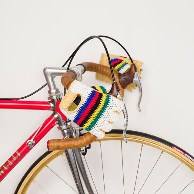 サイクルメッシュグローブ】かぎ針編み アルカンシエル(虹) クラシック