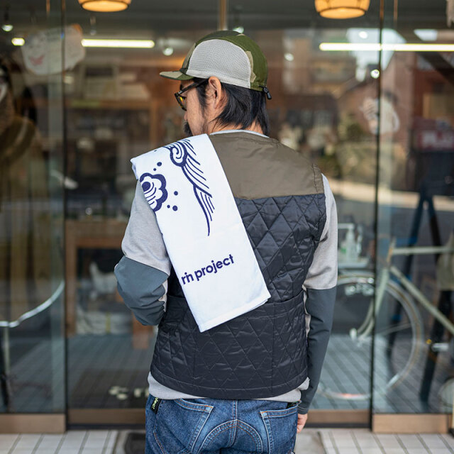 Wave Towel】波柄 フェイスタオル しっかりした厚みの260匁 No.8051