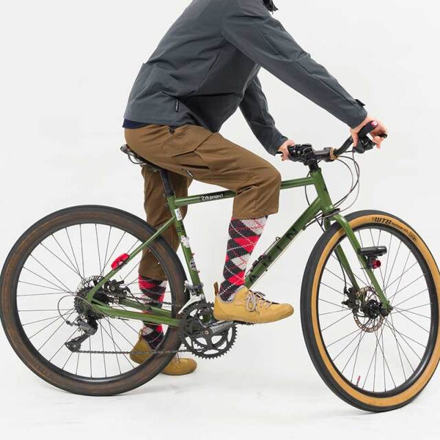 【HALISON ニッカホーズ】ラムウール 厚手 アーガイル 膝上丈 ソックス  日本製