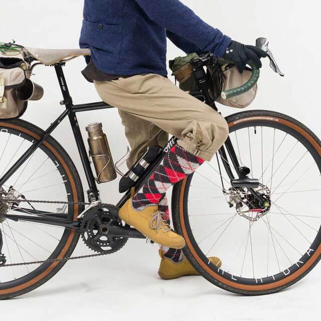 【HALISON ニッカホーズ】ラムウール 厚手 アーガイル 膝上丈 ソックス  日本製