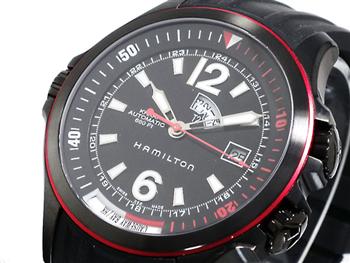 ハミルトン HAMILTON 腕時計 カーキ ネイビーGMT H77585335