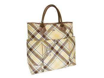 ヴィヴィアン ウエストウッド トートバッグ 3285-WINTERTARTAN-BEIGE-MARRONE
