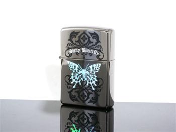 ZIPPO ジッポ ライター レインボーバタフライ タトゥーブラック TB-BK