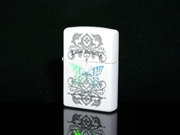 ZIPPO ジッポ ライター レインボーバタフライ タトゥーホワイト TW-PW