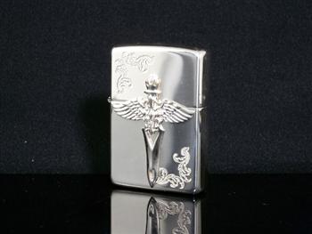 ZIPPO ジッポ ライター 純銀 王の剣 15-WDM-B [ギフトBOX付き]