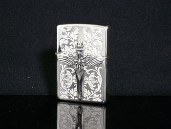 ZIPPO ジッポ ライター 純銀 王の剣 15-WDM-C [ギフトBOX付き]