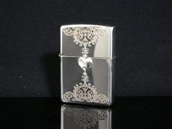 ZIPPO ジッポ ライター 純銀 ヴィクトリアンハート 15-VHM-B [ギフトBOX付き]