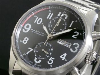 HAMILTON ハミルトン カーキ オフィサー オート クロノ 腕時計 H71716133