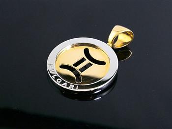 ブルガリ BVLGARI チャーム TONDO GEMINI YG SS