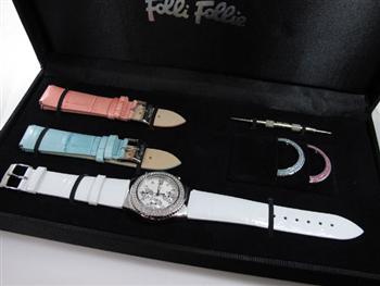 Folli Follie フォリフォリ 腕時計 ベゼル＆ベルトセット F212CHR