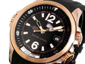 ハミルトン HAMILTON 腕時計 カーキ ネイビーGMT H77545735
