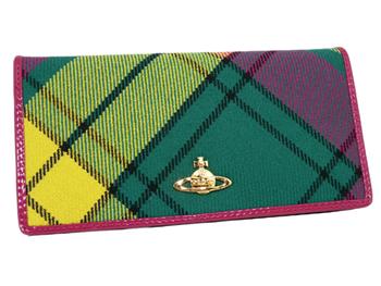 ヴィヴィアン ウエストウッド 長財布 736VW-WINTER TARTAN-MAC MILLAN/FUXIA