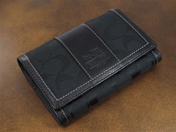 COACH コーチ 二つ折りファスナー付財布 CH41572-BBKBK