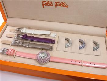 Folli Follie フォリフォリ 腕時計 ベゼル＆ベルトセット WF0A055