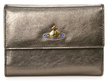 ヴィヴィアン ウエストウッド Vivienne Westwood 三つ折り 短財布 738-NAPPA-BRONZO