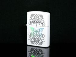 ZIPPO ジッポ ライター レインボーバタフライ タトゥーホワイト TW-PW