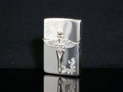 ZIPPO ジッポ ライター 純銀 王の剣 15-WDM-B [ギフトBOX付き]