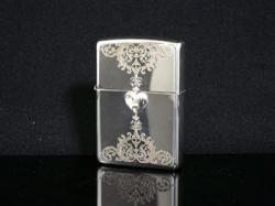 ZIPPO ジッポ ライター 純銀 ヴィクトリアンハート 15-VHM-B [ギフトBOX付き]