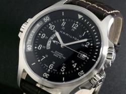 ハミルトン HAMILTON 腕時計 カーキ ネイビー GMT H77615833