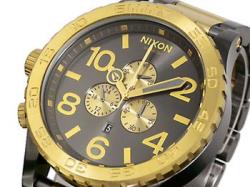 ニクソン NIXON 腕時計 51-30 CHRONO A083-595 GUNMETAL/GOLD