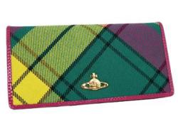 ヴィヴィアン ウエストウッド 長財布 736VW-WINTER TARTAN-MAC MILLAN/FUXIA