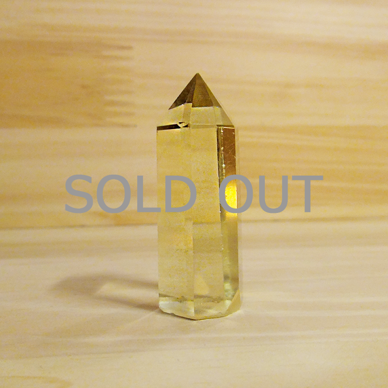 六角シトリン原石（量子波動転写加工）