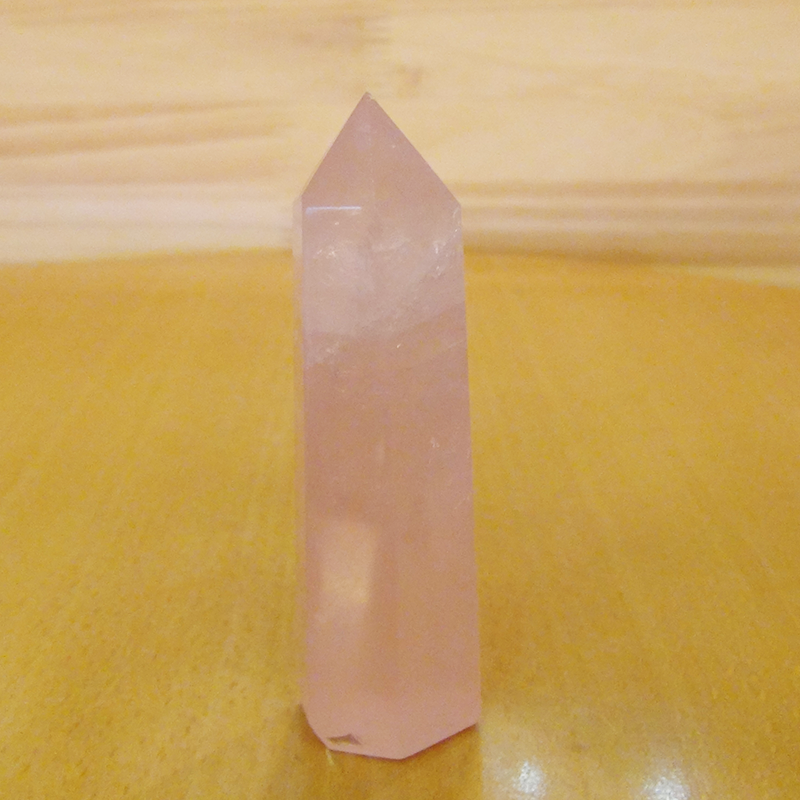 ローズクォーツ原石（量子波動転写加工）