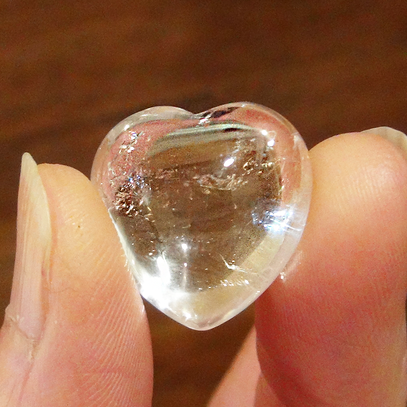 水晶ハート型（量子波動転写加工）