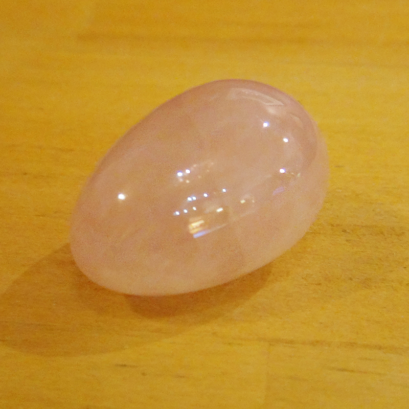 ローズクォーツ 卵型（量子波動転写加工）