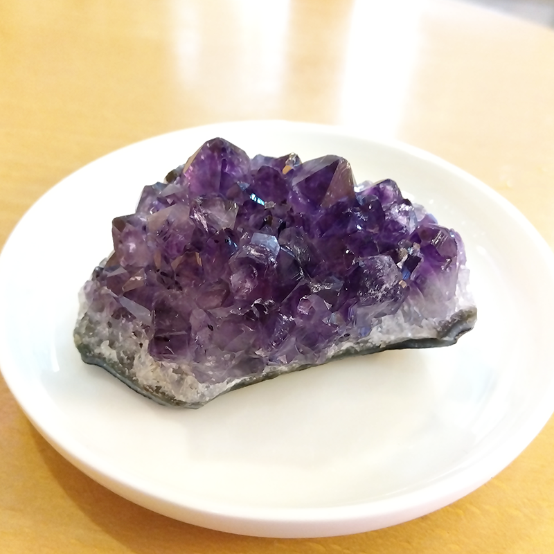 アメジスト原石（量子波動転写加工）