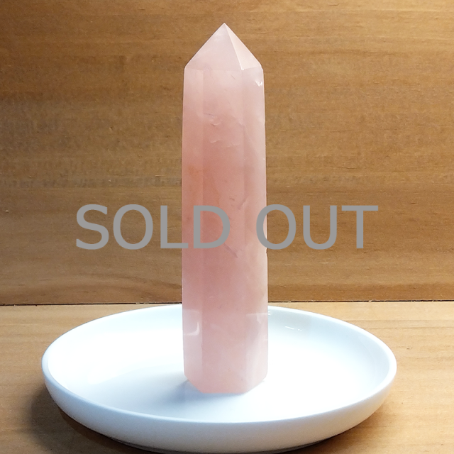 ローズクォーツ原石（量子波動転写加工）