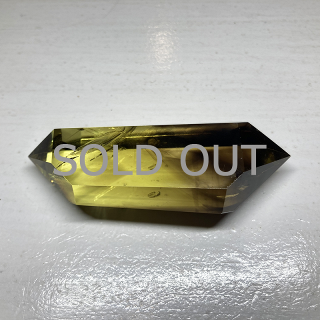 シトリン＆スモーキー・ダブルポイント原石（量子波動転写加工）