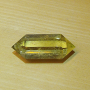 シトリン・ダブルポイント原石（量子波動転写加工）