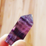 六角フローライト原石（量子波動転写加工）